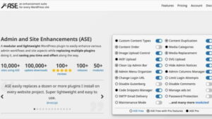 Admin and Site Enhancements (ASE) Pro v7.8.4 (N)